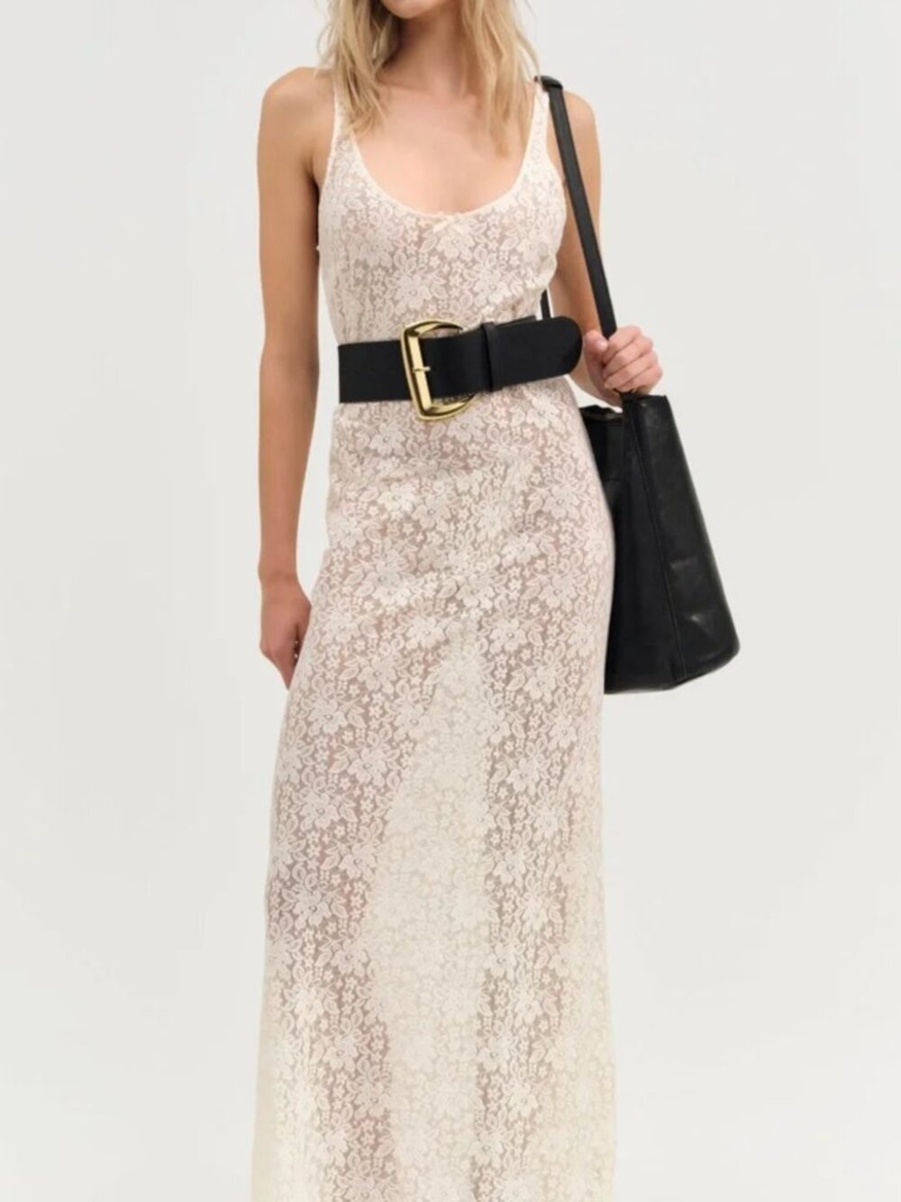 NWT For Love & Lemons Ella Lace Maxi Dress